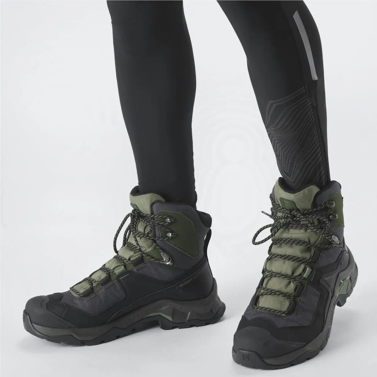 Salomon shoes - Lg5640$ - Lg5640$ - Black/Deep Lichen Green/Olive Night (UPC: 193128730642) 0