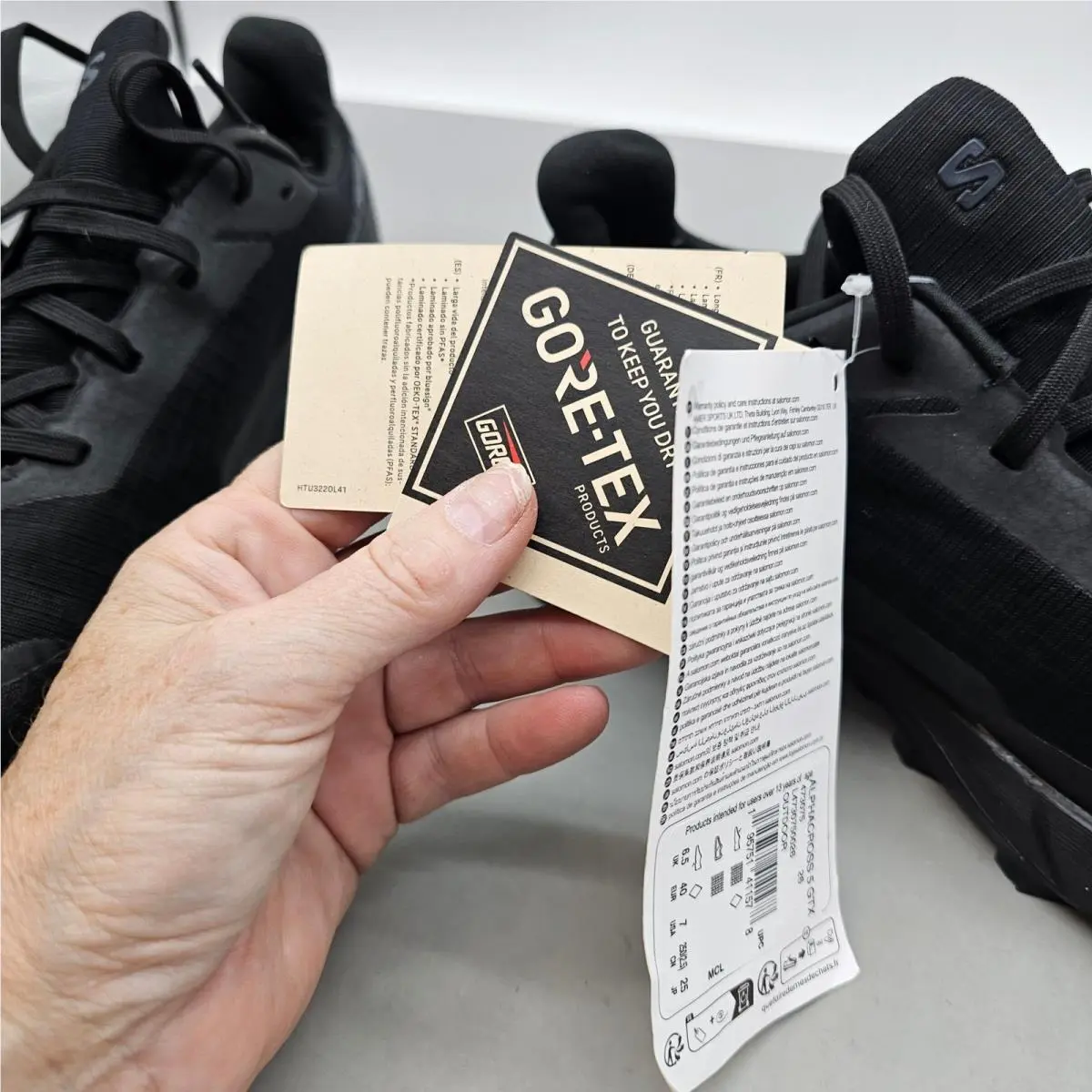 Salomon shoes - Alphacross 5 GTX - Alphacross GTX - Black 0