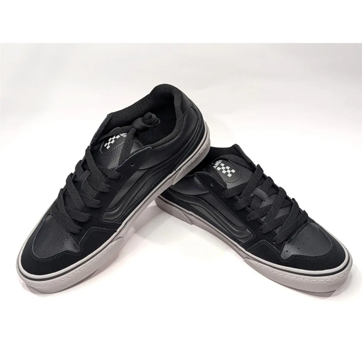 Caldrone Black Nubuck Suede Men`s Sneakers - Assorted Sizes VN000Z7CBKA by Vans