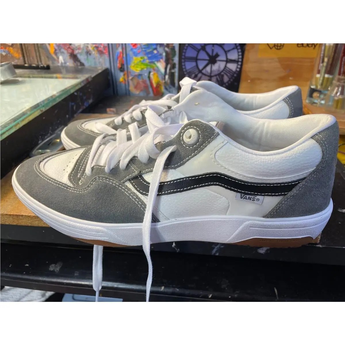 Rowan 2 Grey White Size US 11.5 Men VN0A2Z3I1XM Sneakers by Vans