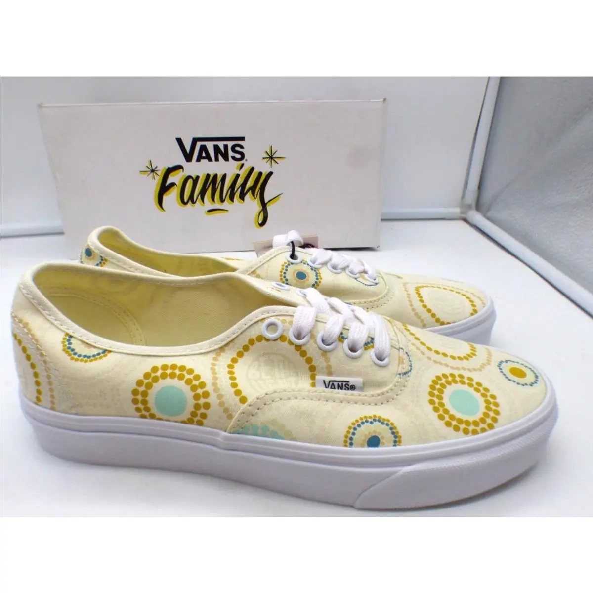 Vans shoes - Light Yellow/ multi (UPC: 196015449870) 9