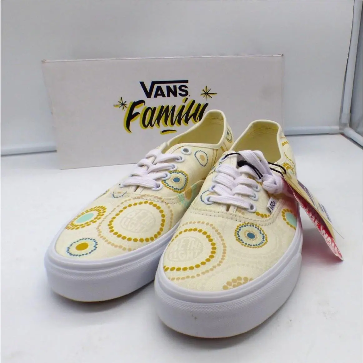 Vans shoes - Light Yellow/ multi (UPC: 196015449870) 1
