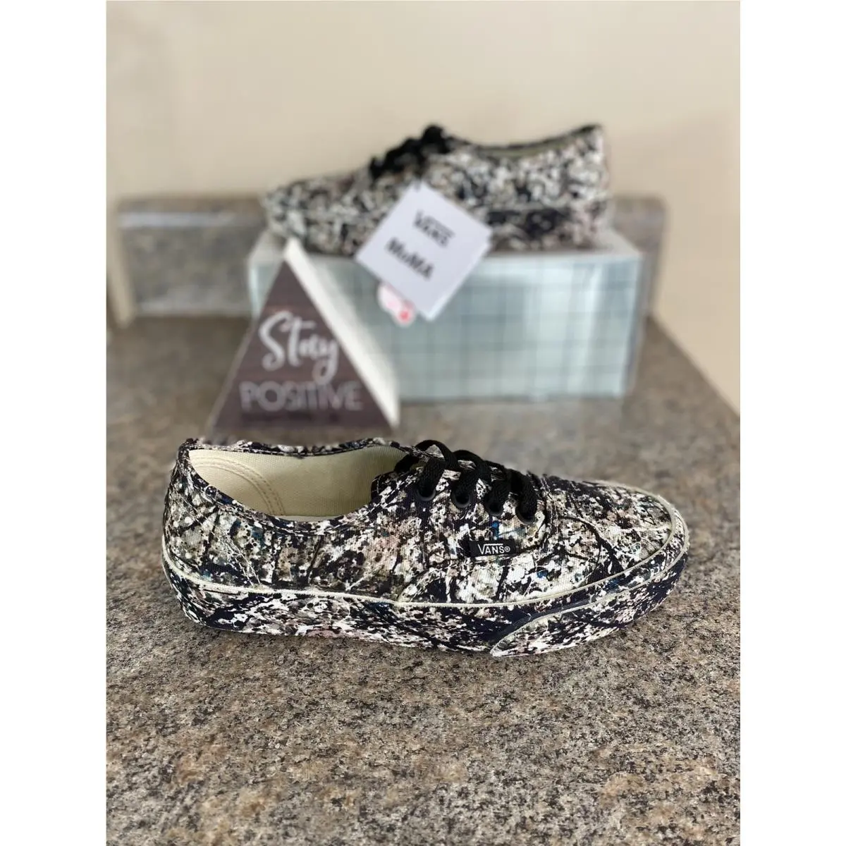 Authenticate x Moma Jackson Pollock Modern Art Shoes Camo Men 5.5 / Women 7 by Vans