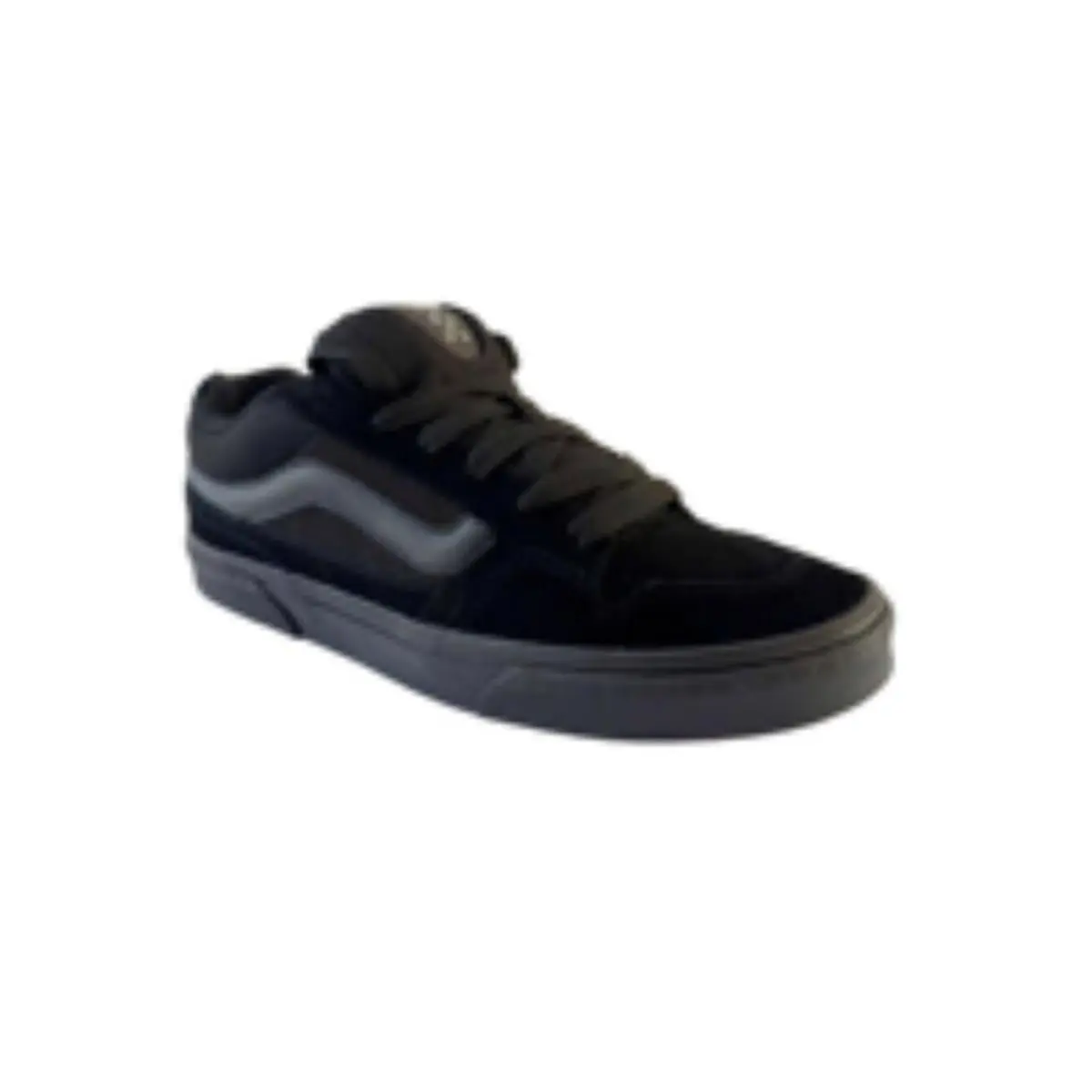 Vans Caldrone Sneakers Men`s 10.5 Triple Black Suede Mesh Low Top Lace up