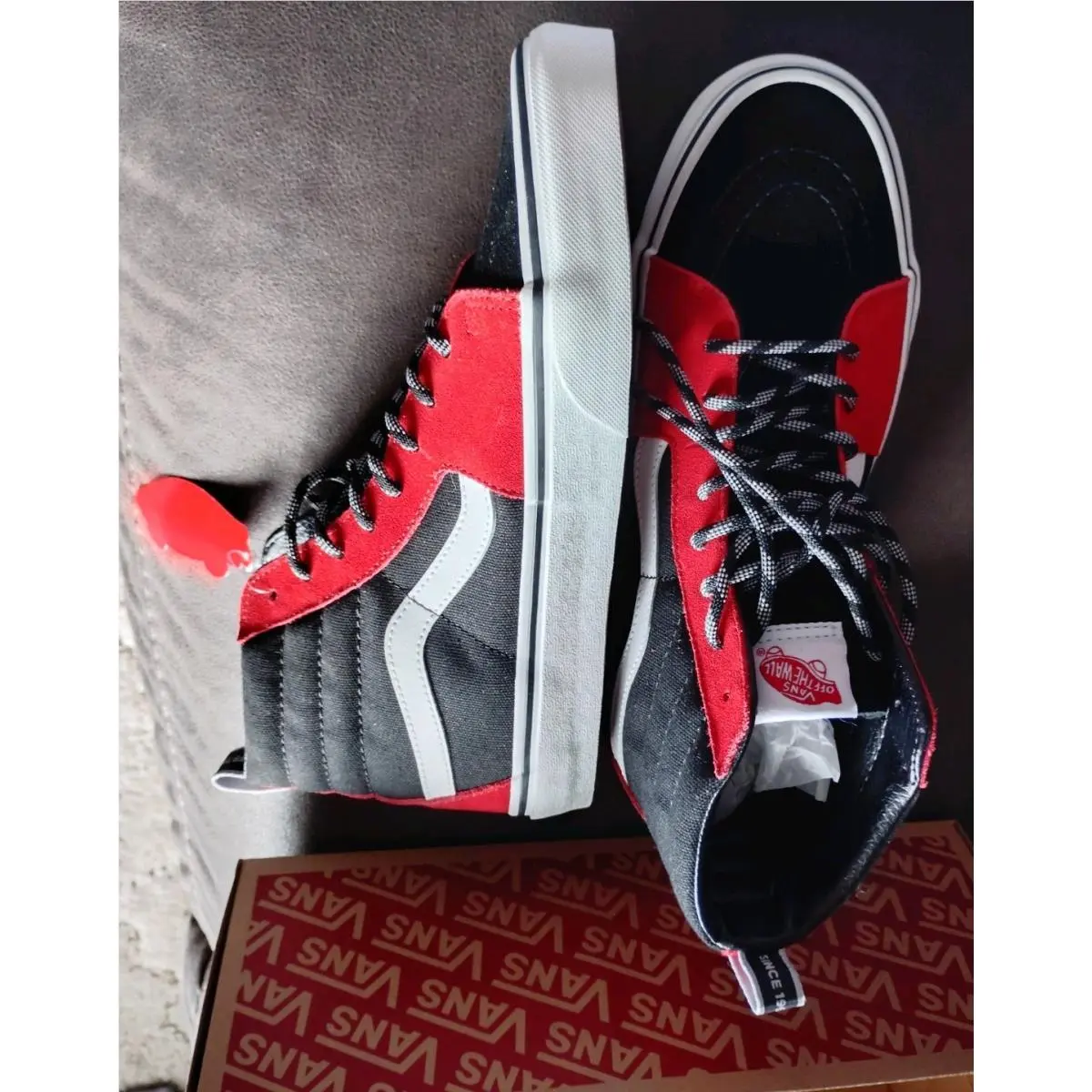 Vans shoes - VANS Off The Wall - Off The Wall - high tops - black/red/white 2