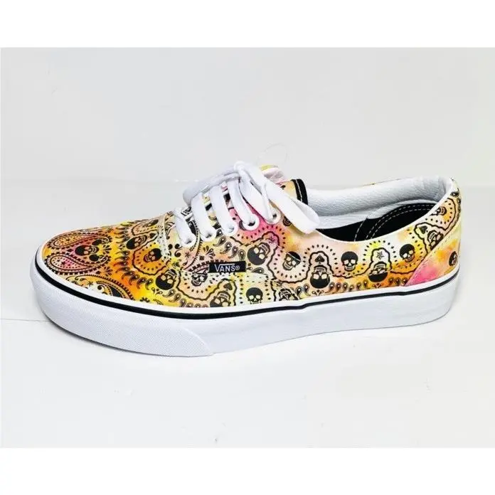 Era Tie Dye Skulls Men`s 10 Skate Shoes by Vans