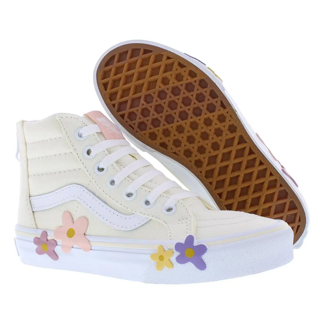 Vans Sk8 Hi Zip PS Girls Shoes Size 3 Color: Egret