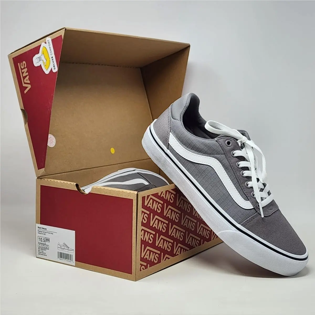 Ward DX Frost Gray Ripstop Canvas Shoe Men`s 10.5 by Vans