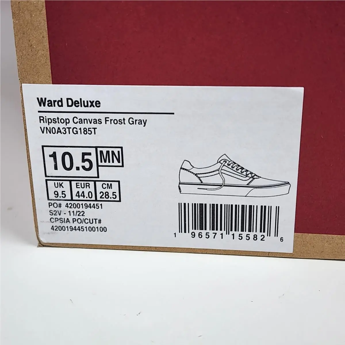 Vans shoes - VANS Wards Deluxe - Wards Deluxe - VN0A3TG185T - Frost Gray (UPC: 196571155826) 22