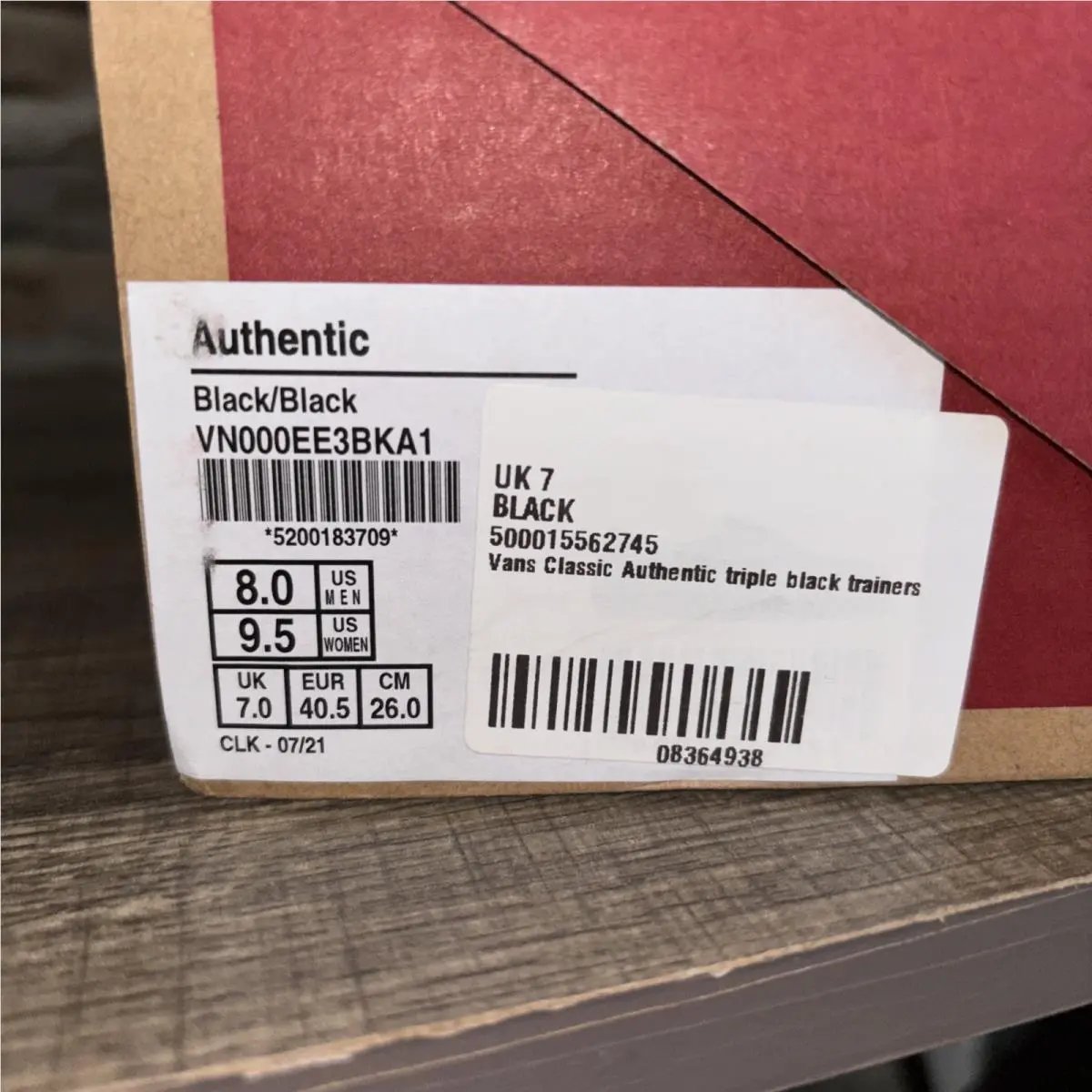 Vans shoes - VANS UA Authentic - Authentic - VN000EE3BKA1 - Black 14