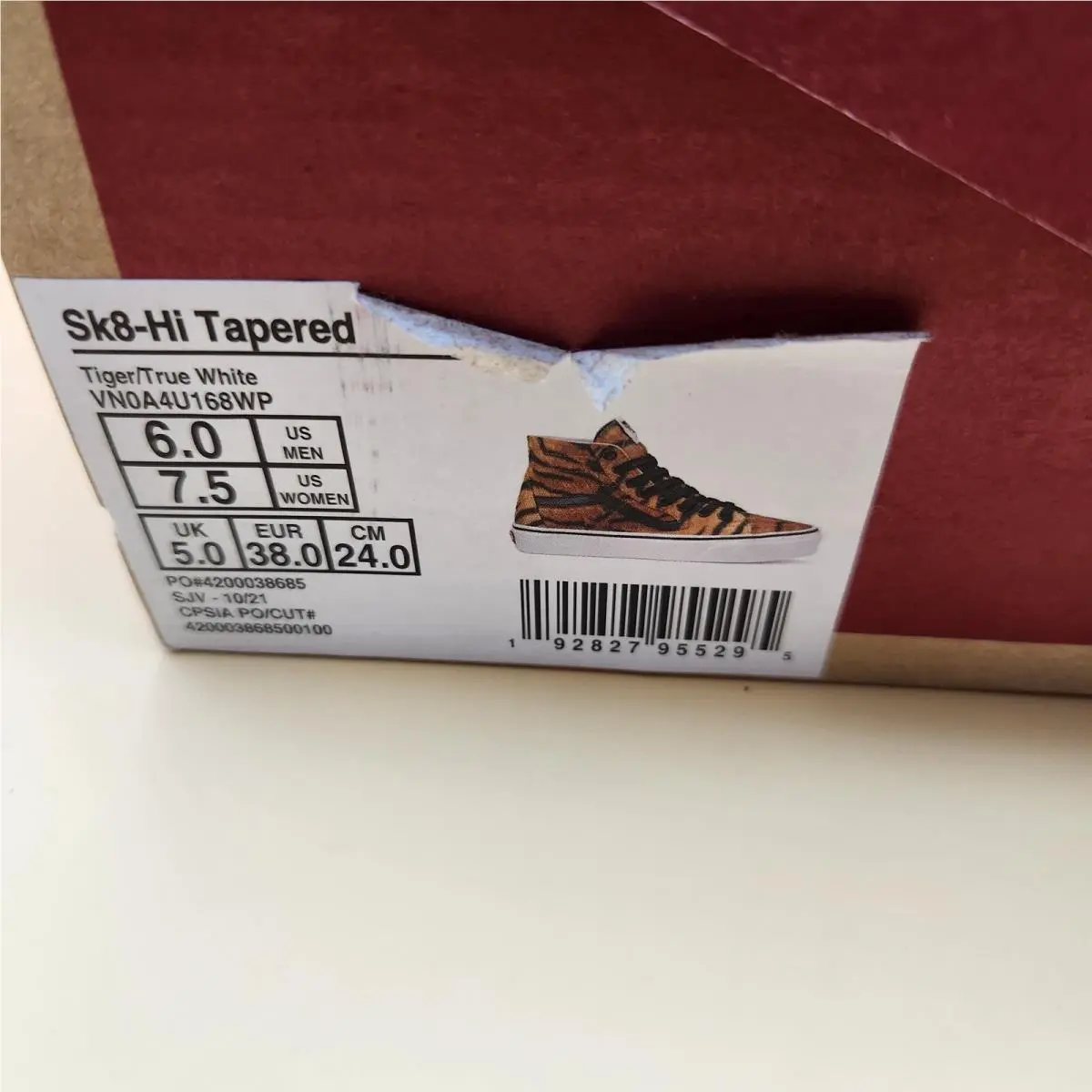 Vans shoes - Vans Sk8-Hi Tapered - Tapered - VN0A4U168WP - Brown 7