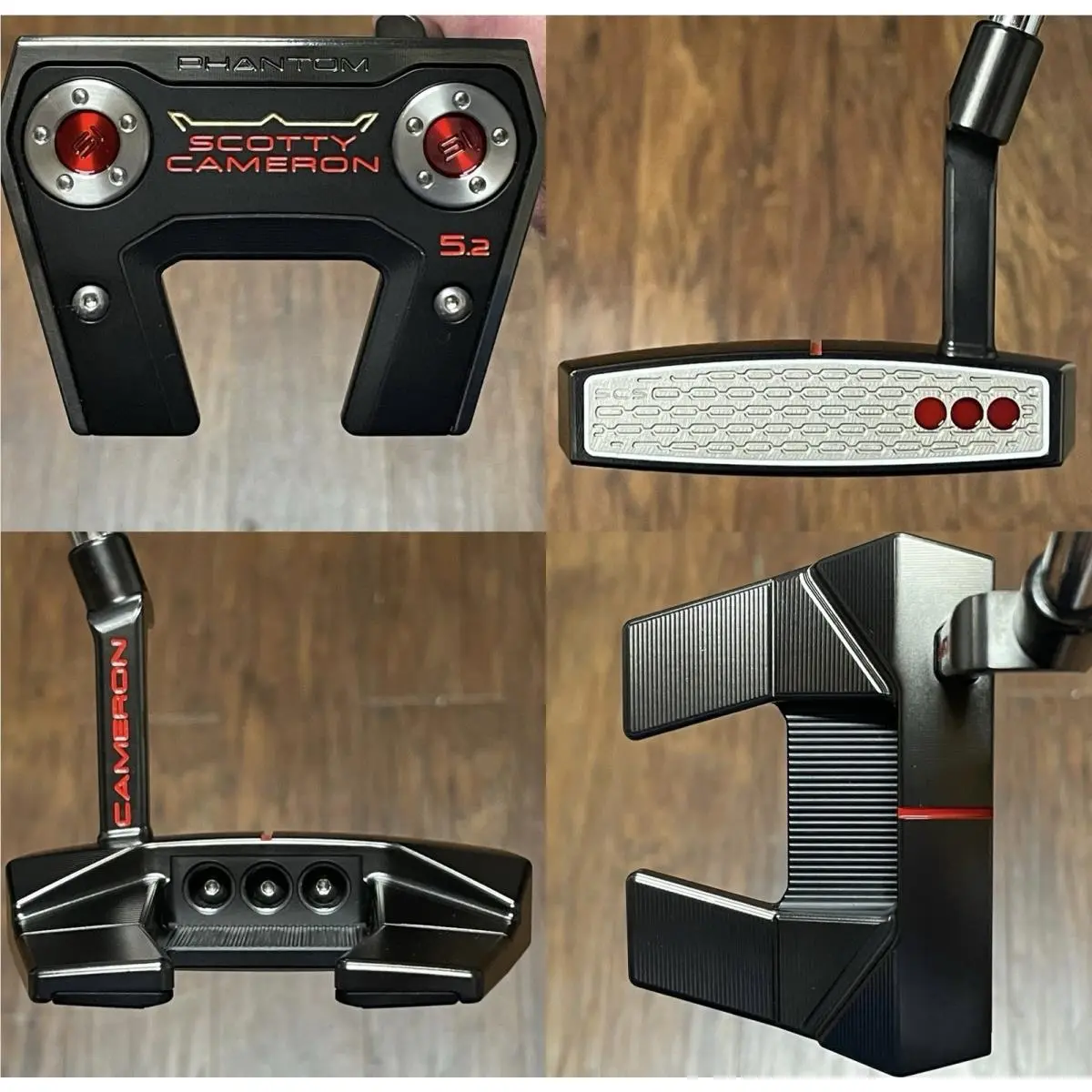 Scotty Cameron 2026 Phantom 5.2 Putter - - Xtreme Dark Finish - Red