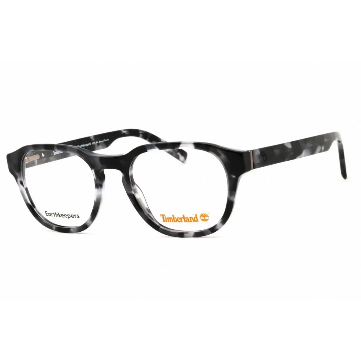 Timberland Men`s Eyeglasses Dark Havana Acetate Round Full Rim Frame TB50052 052