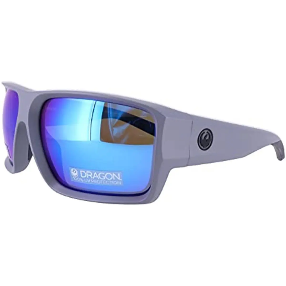 Dragon Freed LL H2O 024 Matte Grey Sunglasses with Blue Ion Luma Lenses by Dragon Alliance