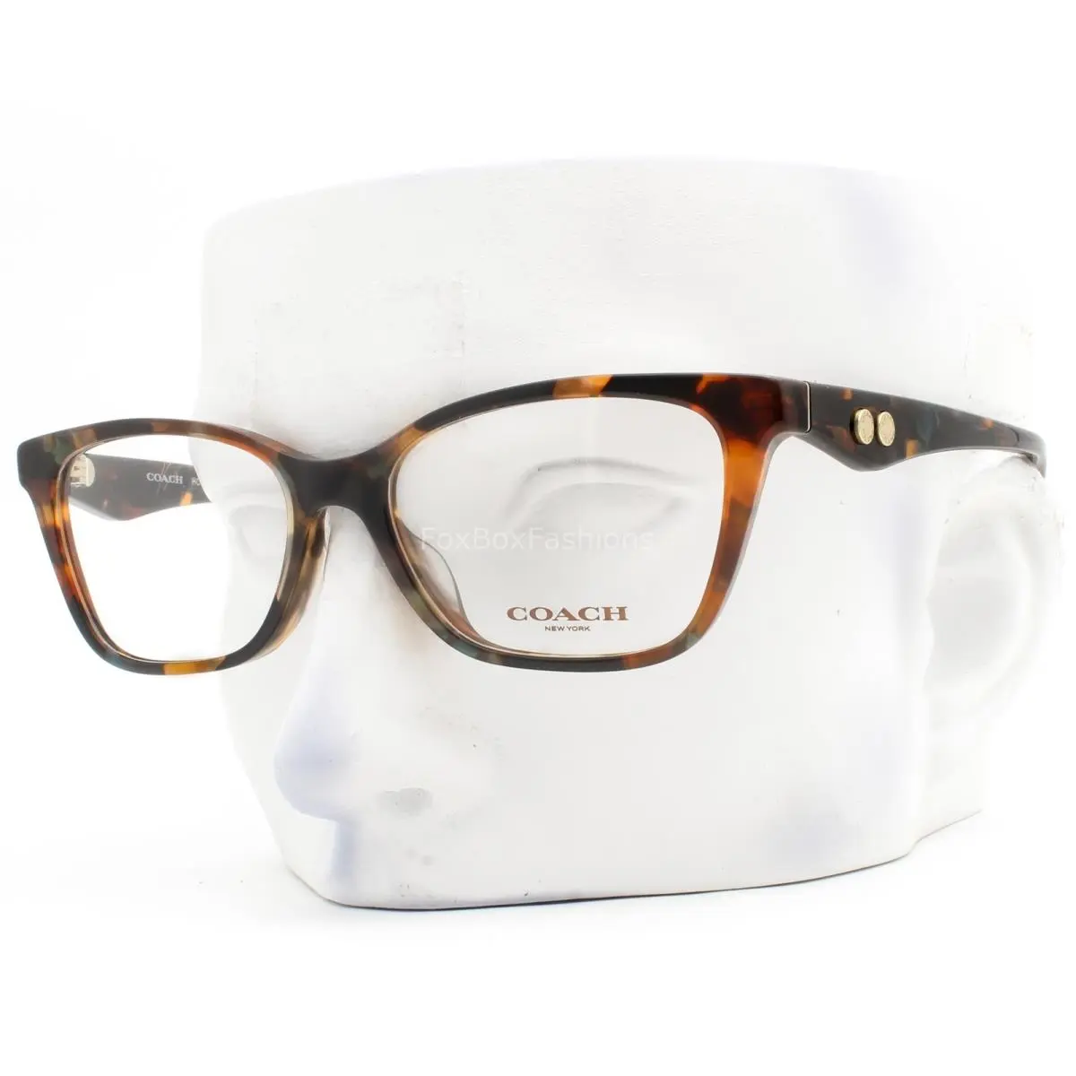 Eyeglasses HC6248U 5844 Crystal Brown Jade Tortoise 52mm with Case by Coach