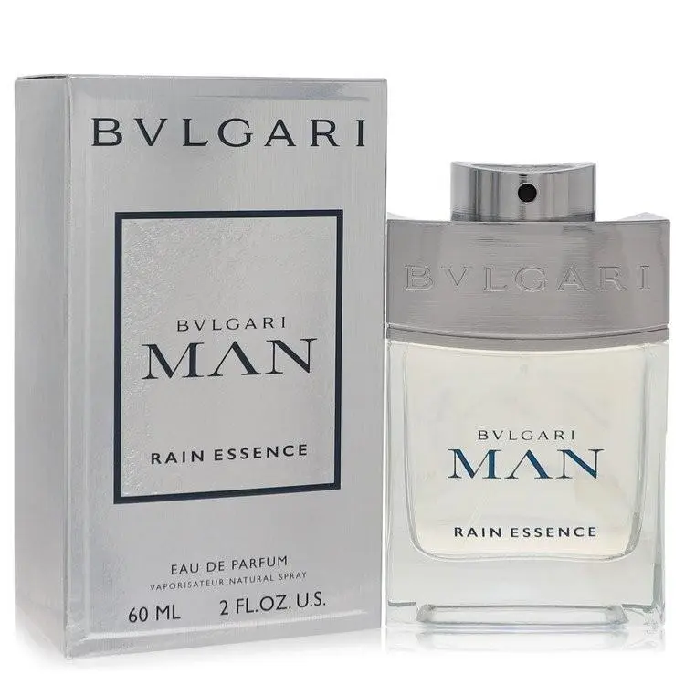 Man Rain Essence  Edp Spray 2 oz 60ml For Men Woody Musk Scent by Bvlgari