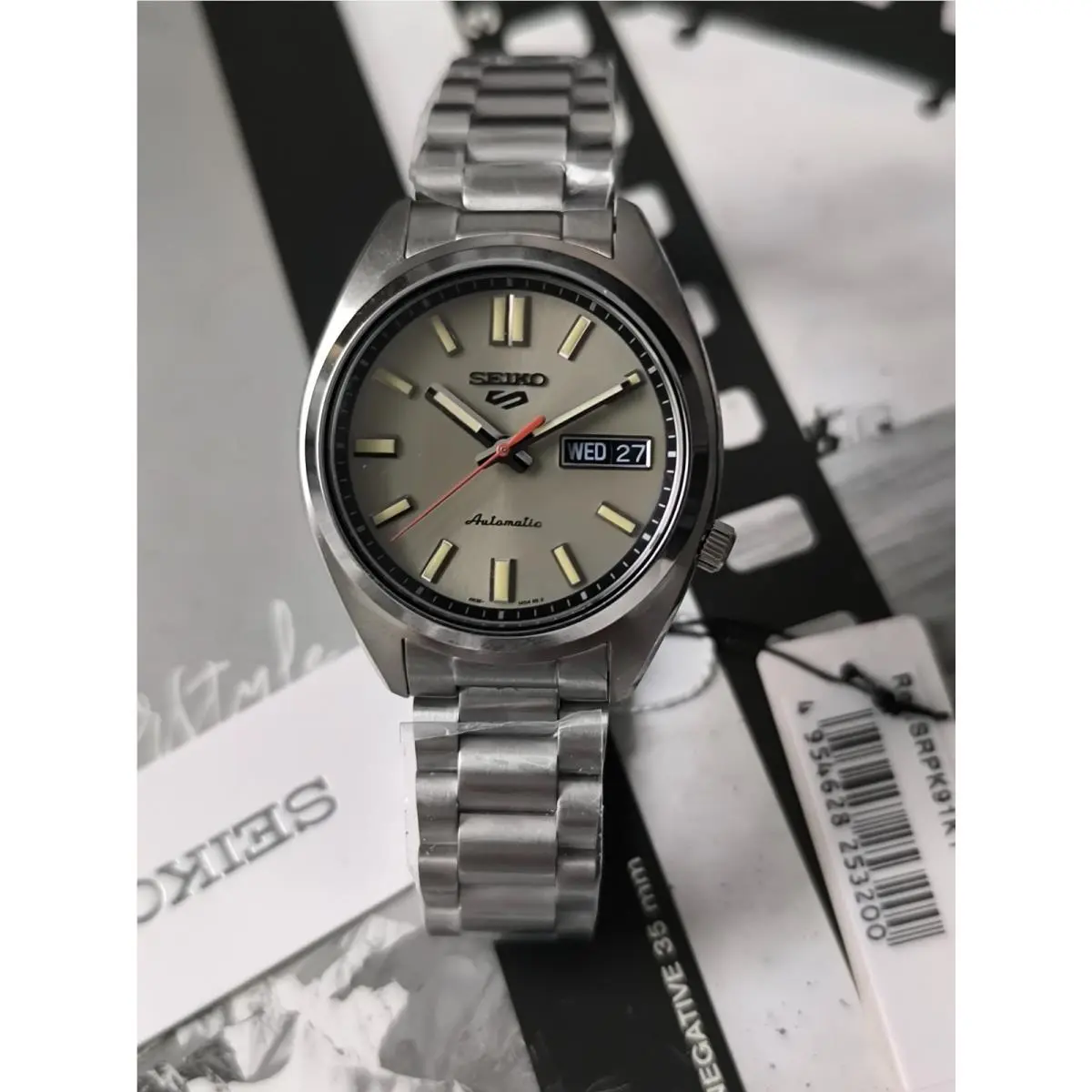 5 Sports Asia Snxs Series Ivory-tone Dial SRPK91K1 by Seiko