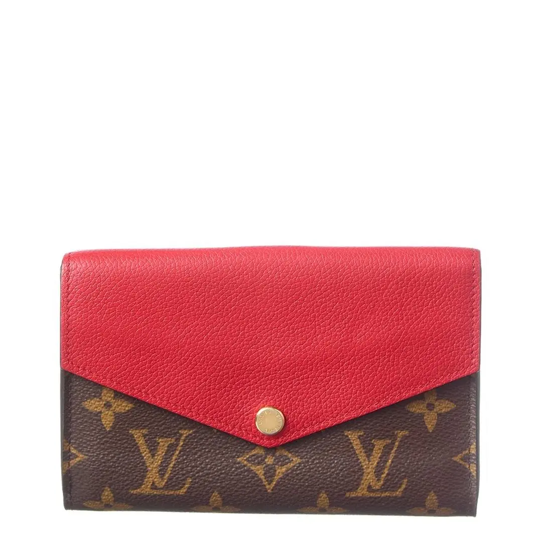 Brown Monogram Canvas Pallas Compact Wallet Pre-loved by Louis Vuitton