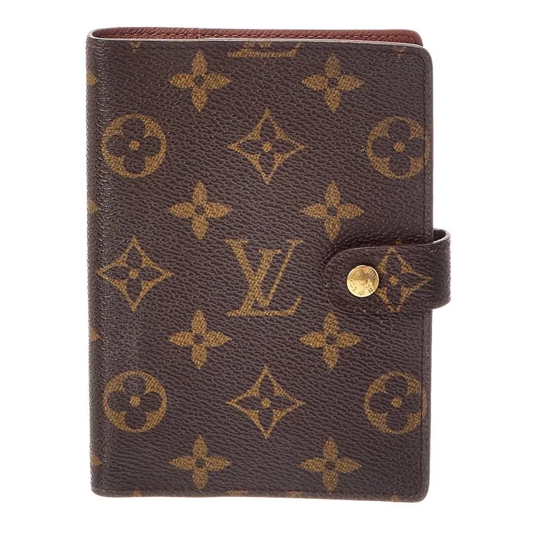 Brown Monogram Canvas Ring Agenda Cover Pre-loved by Louis Vuitton