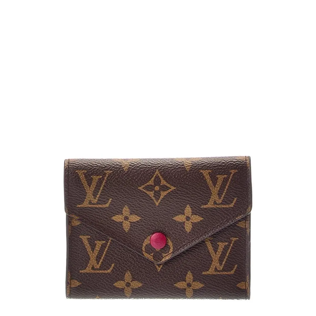 Brown Coated Canvas Victorine Pre-loved Women`s by Louis Vuitton