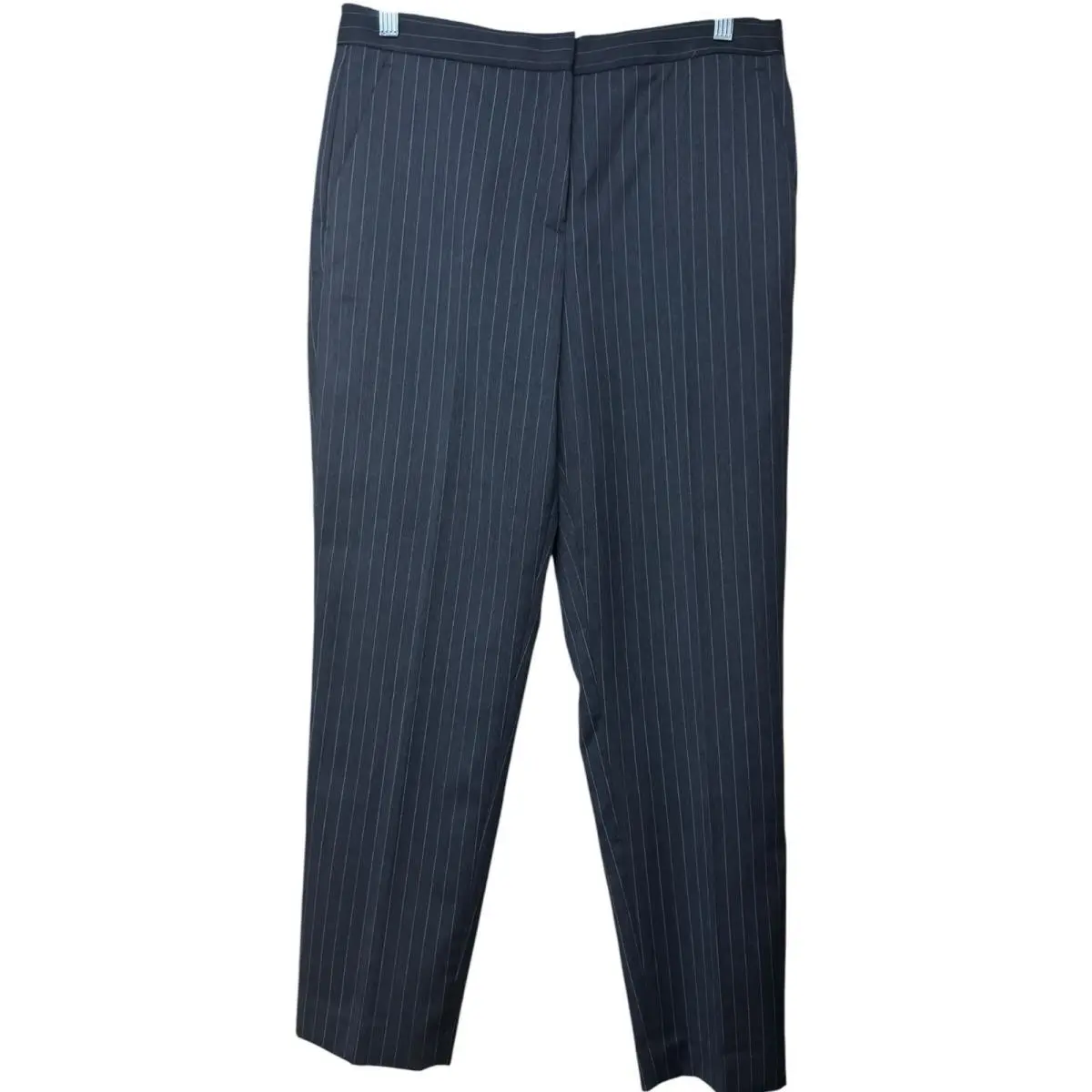 Rag Bone Poppy Pinstripe Pants Size 6 Dark Gray Wool Career Preppy