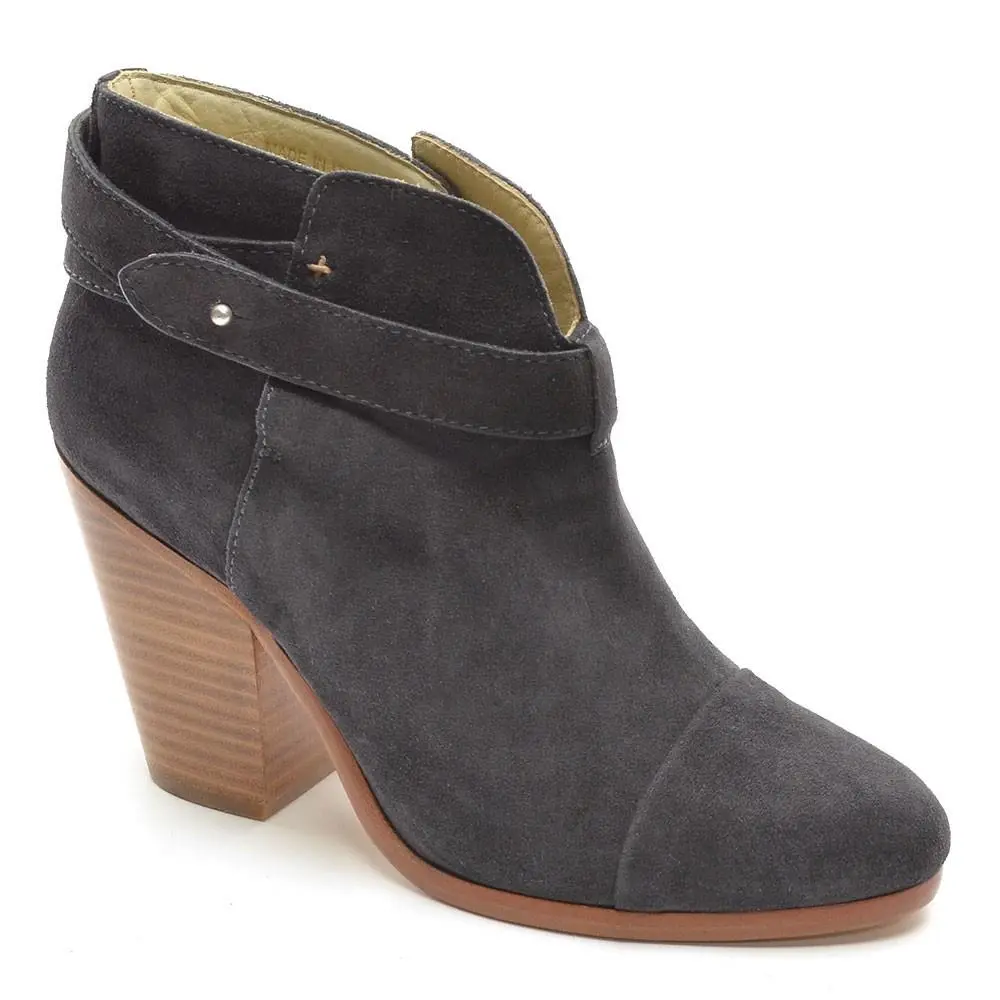 Ladies Rag Bone Harrow Booties 41 / 10.5 Asphalt Suede Boots - Asphalt