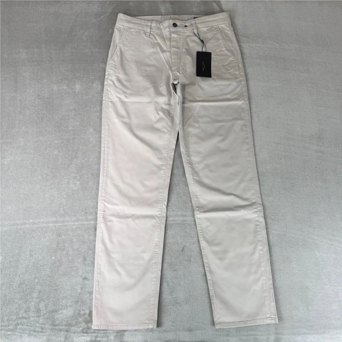 Rag Bone Standard Chino Pants Mens 31x32 Natural Gray Stretch
