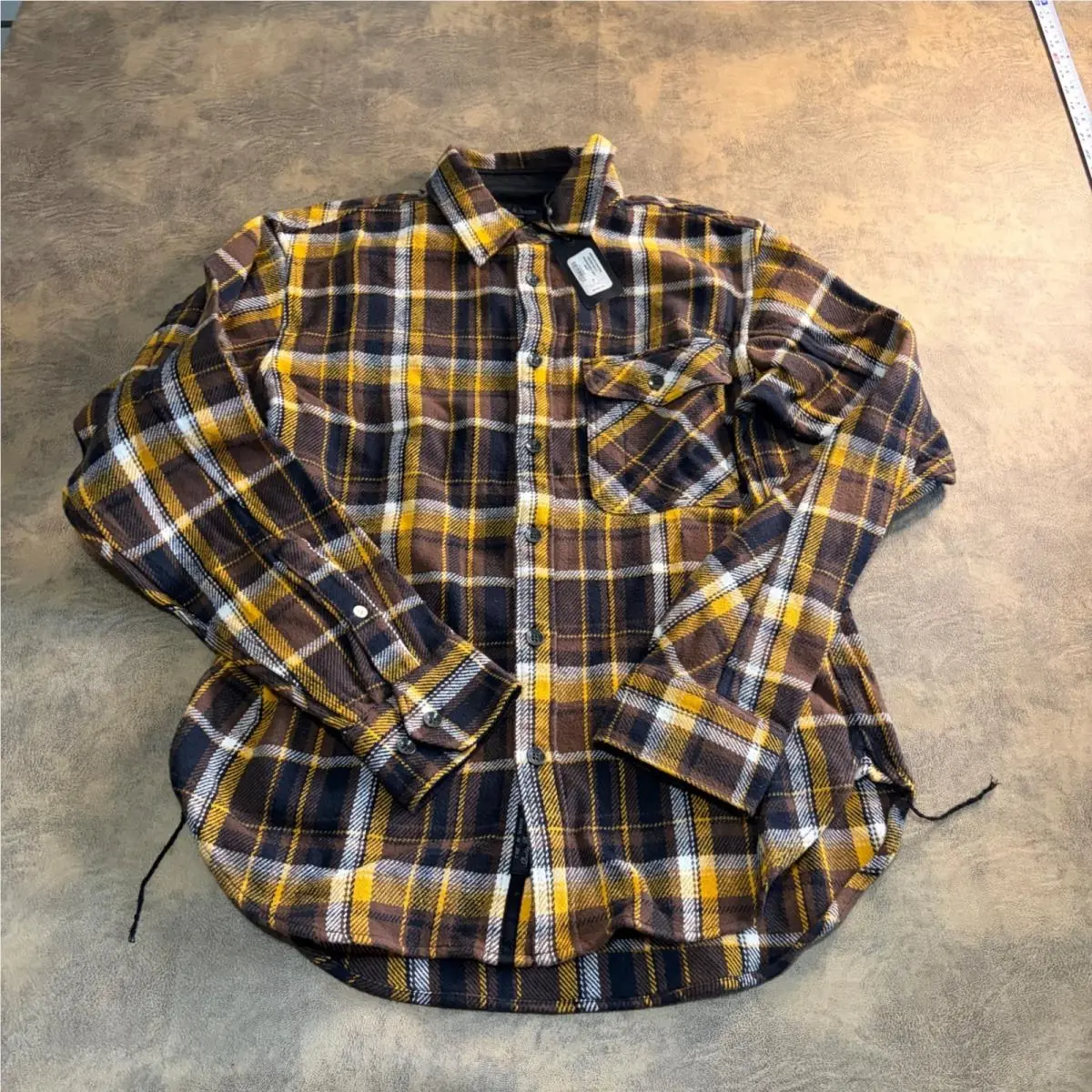 Rag Bone Engineered Cpo Shirt Mens Size M Brown Multi Plaid Flannel by Rag & Bone
