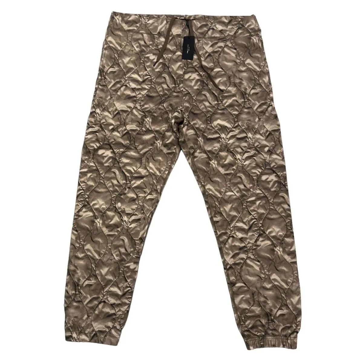Rag Bone Mens Size XL Photo Reel Aran Knit Quilted Army Sweatpants Joggers by Rag & Bone