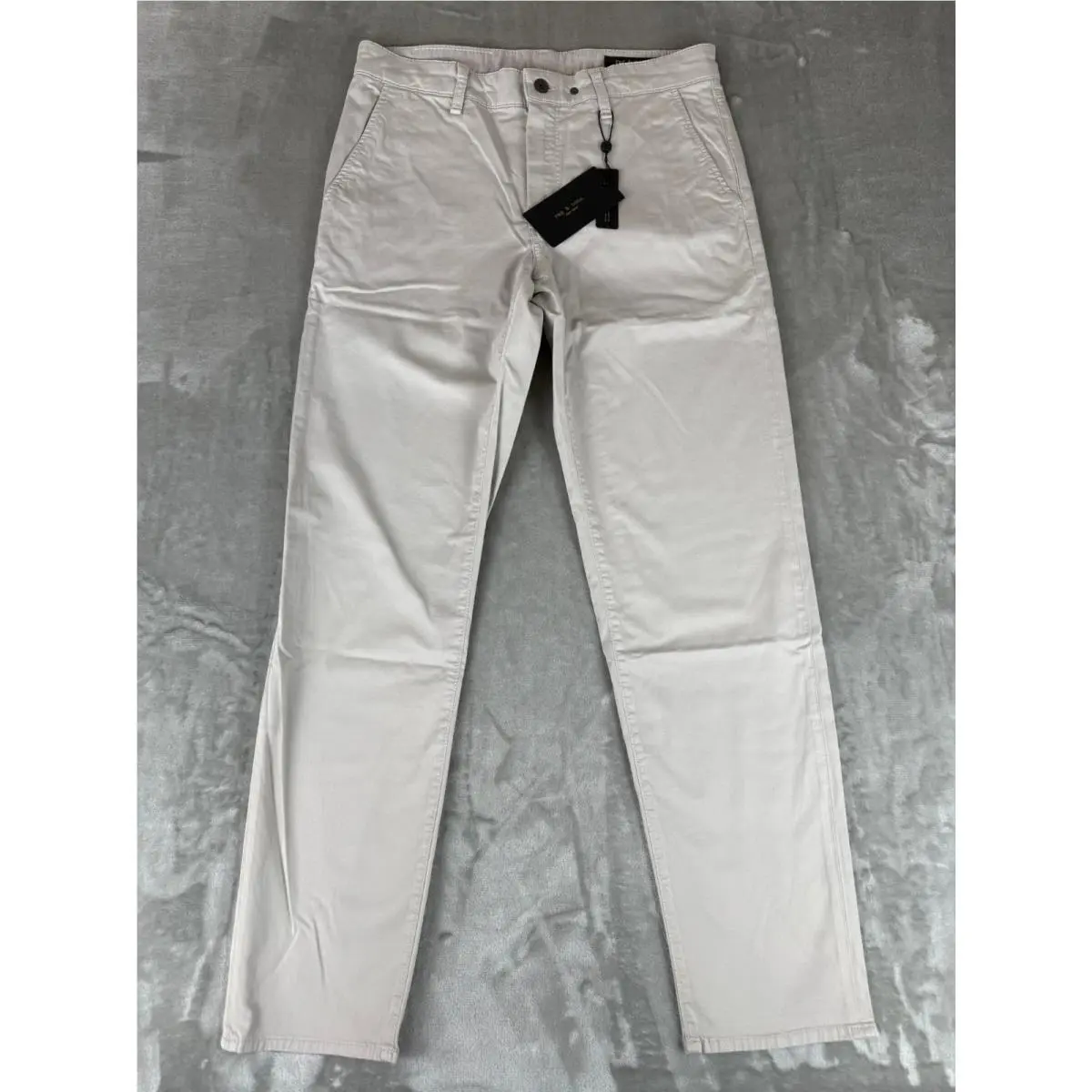 Rag Bone Standard Chino Pants Mens 32x32 Natural Gray Stretch