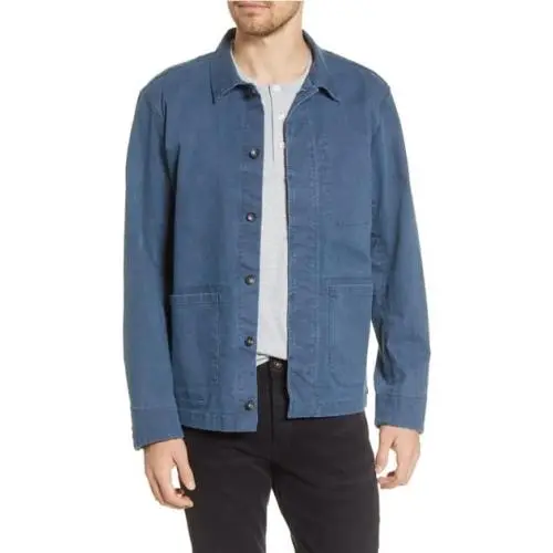 Rag Bone 257874 Men`s Workwear Shirt Jacket Blue Size X-large by Rag & Bone
