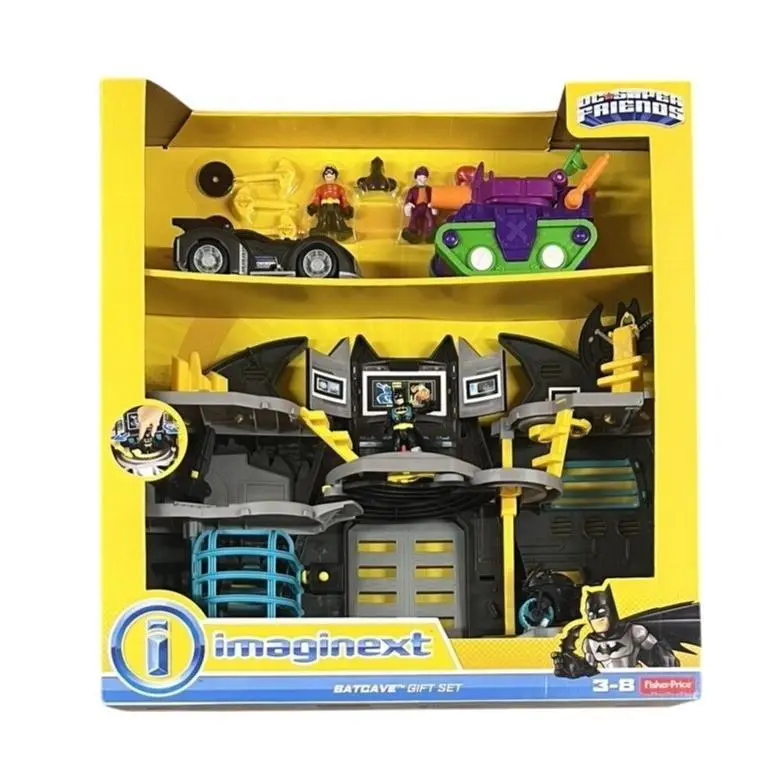 Imaginext Super Friends Batcave Play Set W/batmobile Joker Tank