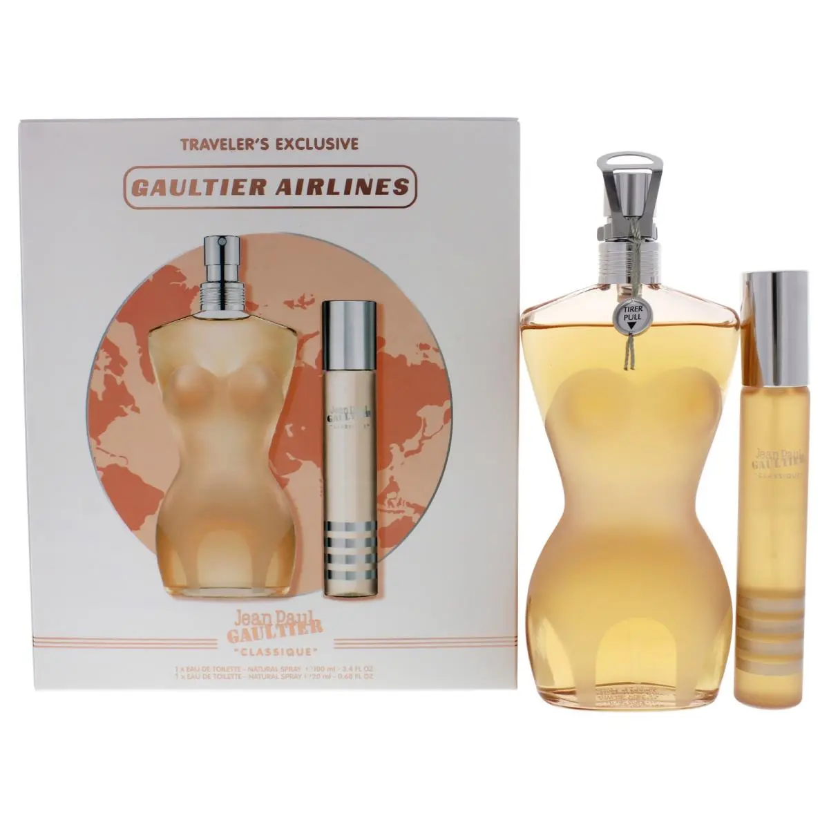 Classique  For Women - 2 Pc Gift Set 3.3oz Edt 0.67oz Edt by Jean Paul Gaultier