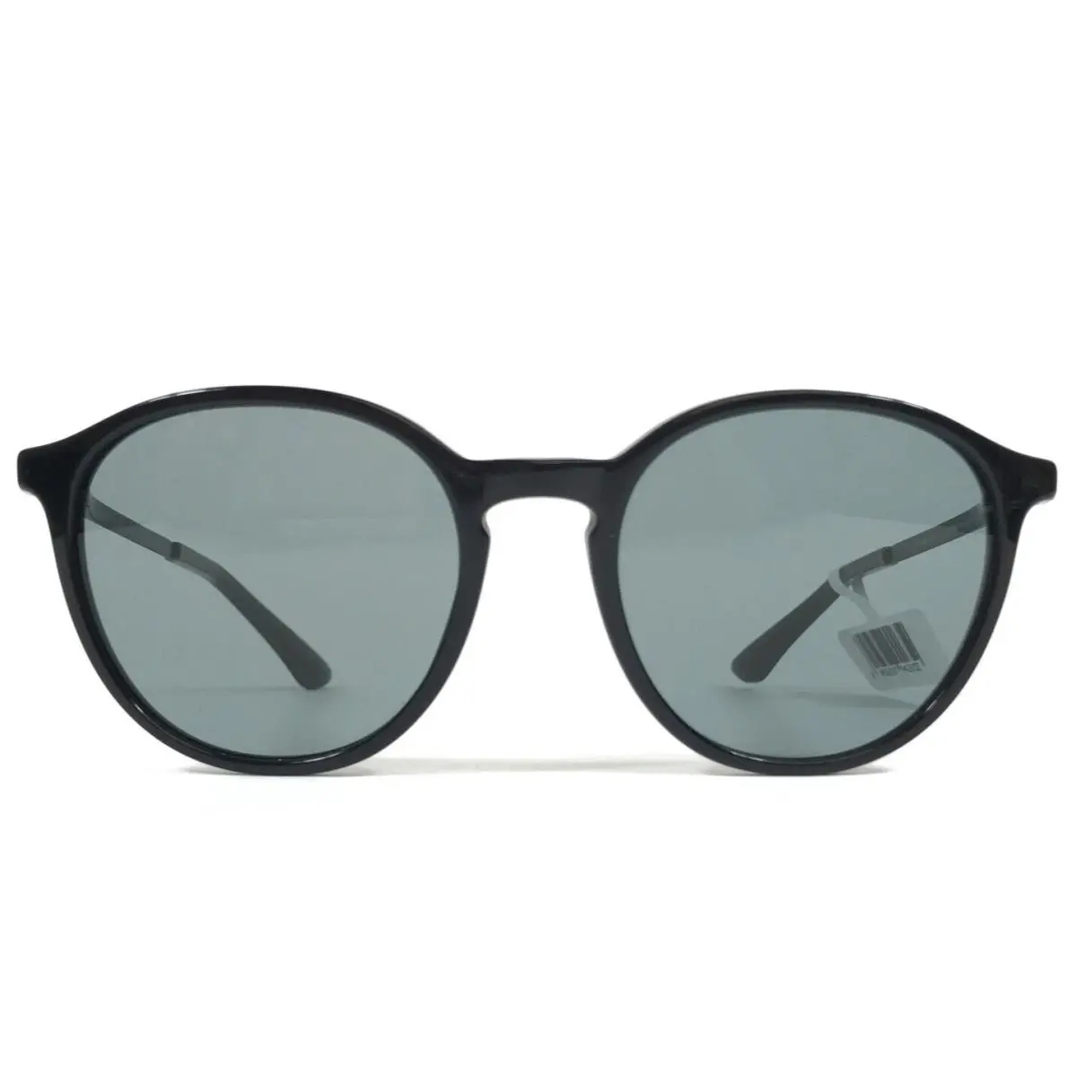 Giorgio Armani Sunglasses AR8196 5001/1 Black Round Frames with Grey Lenses