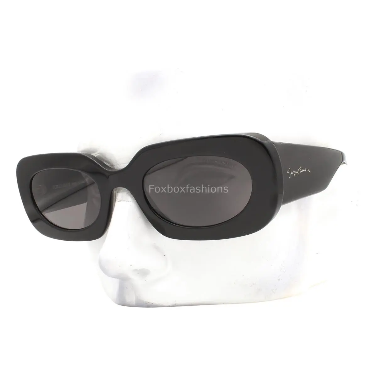 Sunglasses Polished Black Gray Tinted AR 8182 5875/B1 with Case by Giorgio Armani