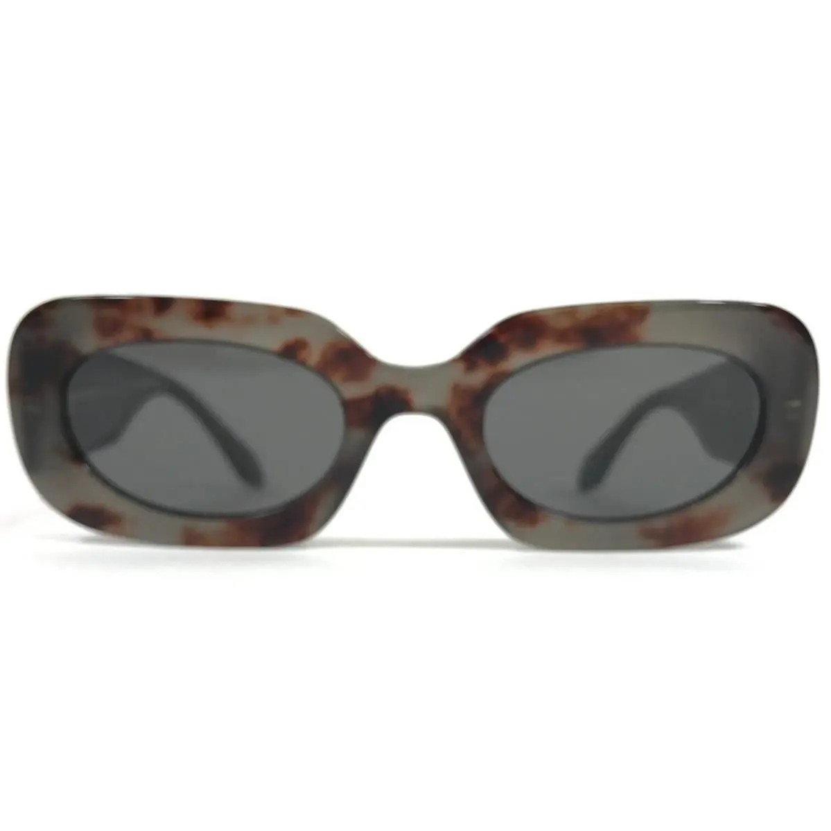 Sunglasses AR8182 5976/B1 Tortoise Oval Frames with Gray Lenses by Giorgio Armani