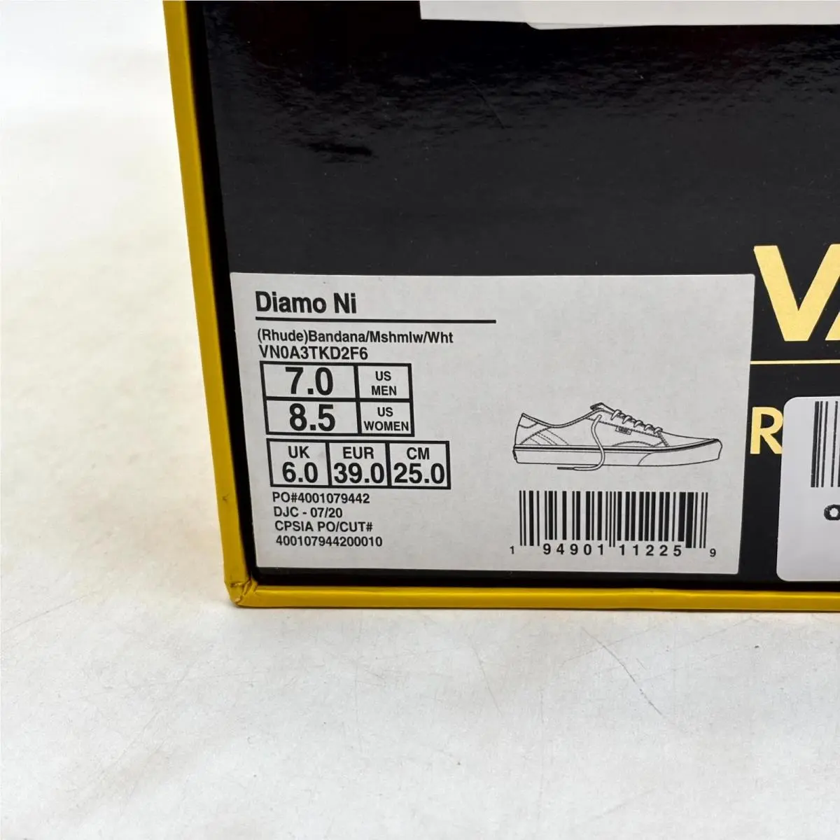 Vans shoes - VANS Diamo Ni - Diamo - VN0A3TKD2F6 - White (UPC: 194901112259) 8