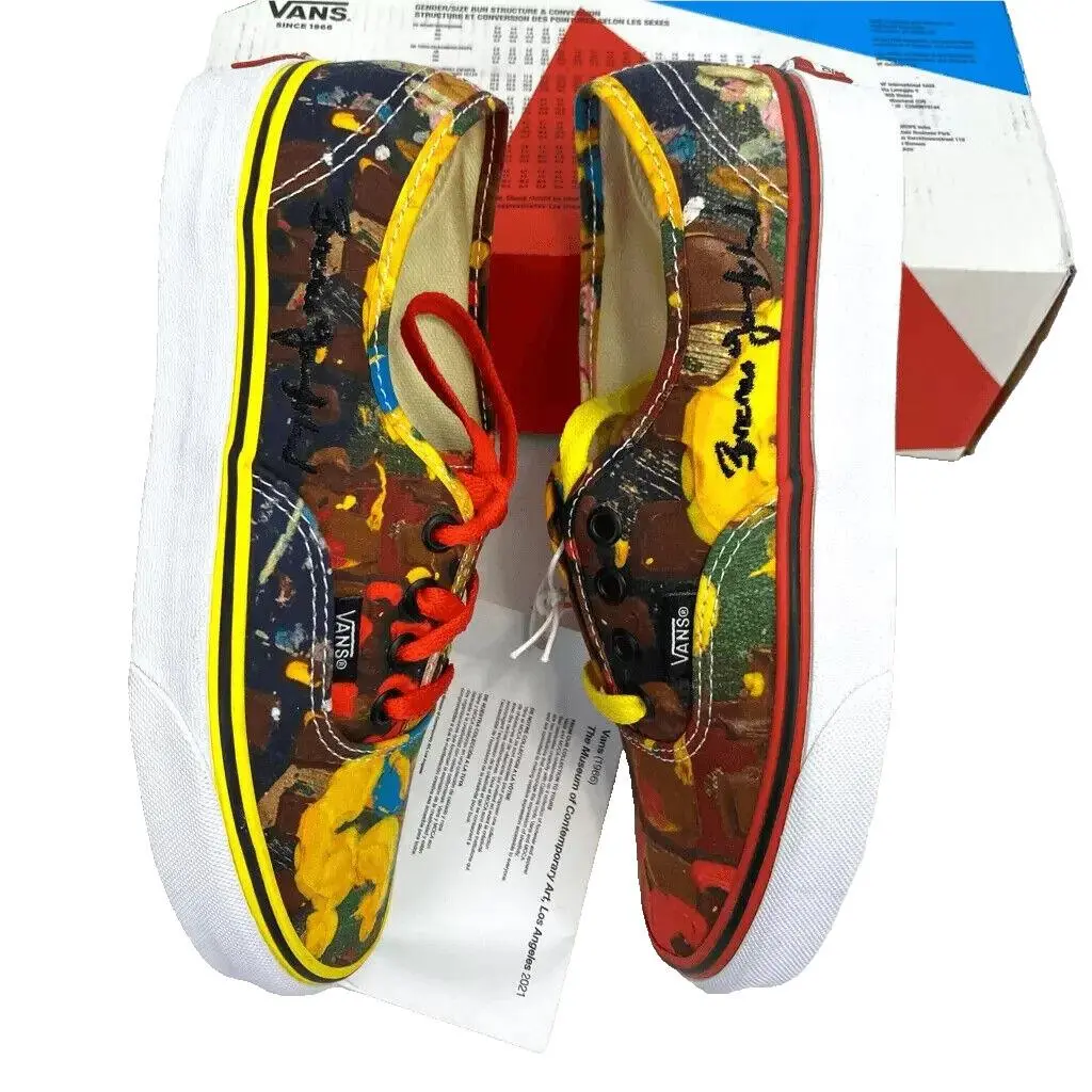 Vans X Moca Brenna Youngblood Size: 6 Women Sneakers Red Yellow Ltd