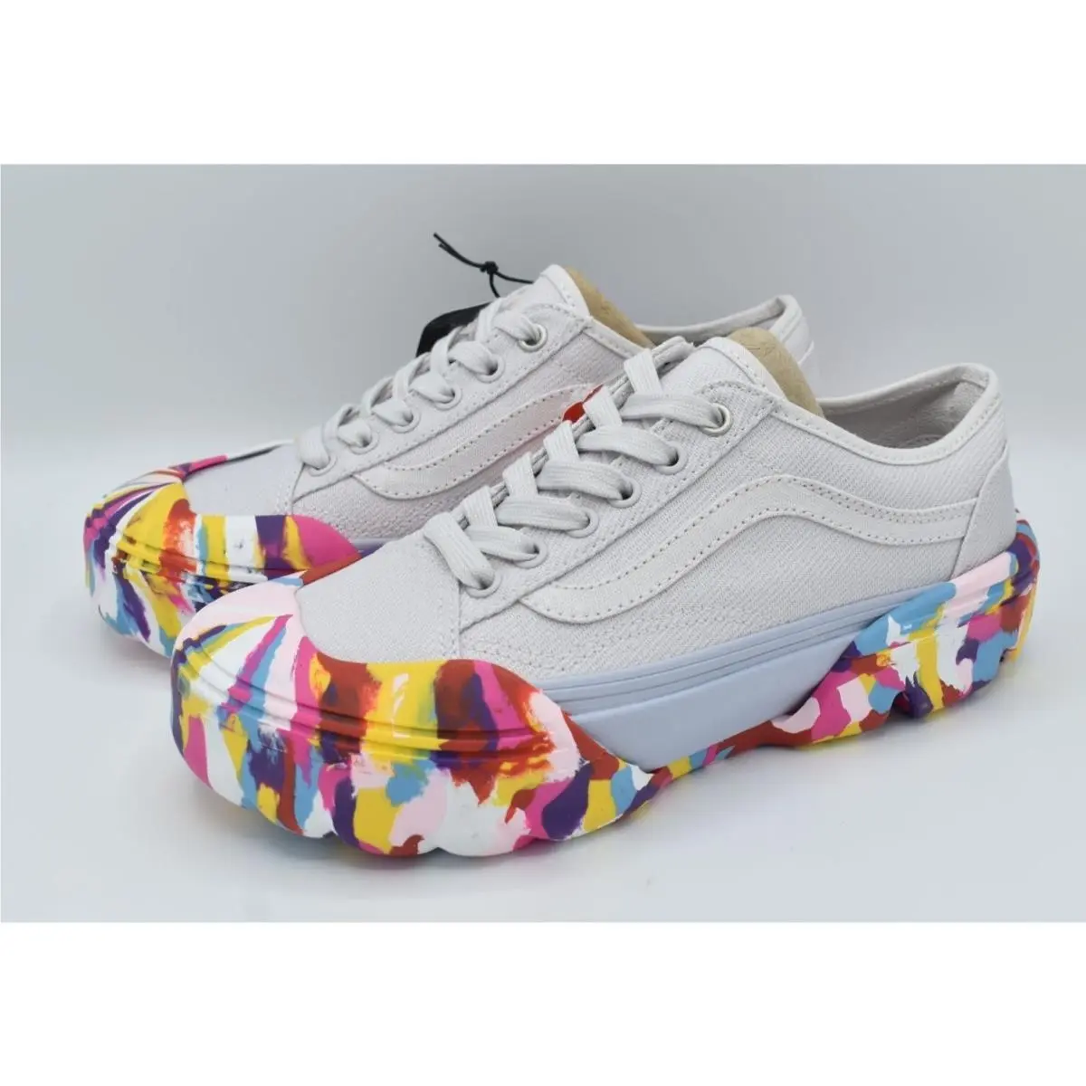 Womens Size 7 Old Skool Rainbow Swirl Nimbus Cloud Tapered Shoes Sneakers by Vans