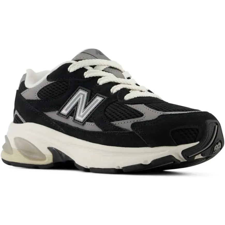 New Balance 2010 Lace Black Grey Unisex Kids Running Shoes New