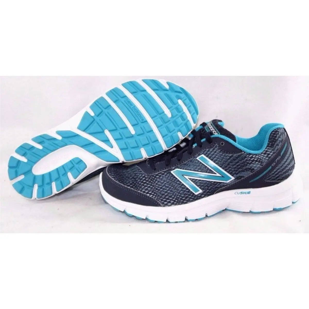 New Womens New Balance 575 CG1 Navy Blue Blue/green Running Sneakers Shoes