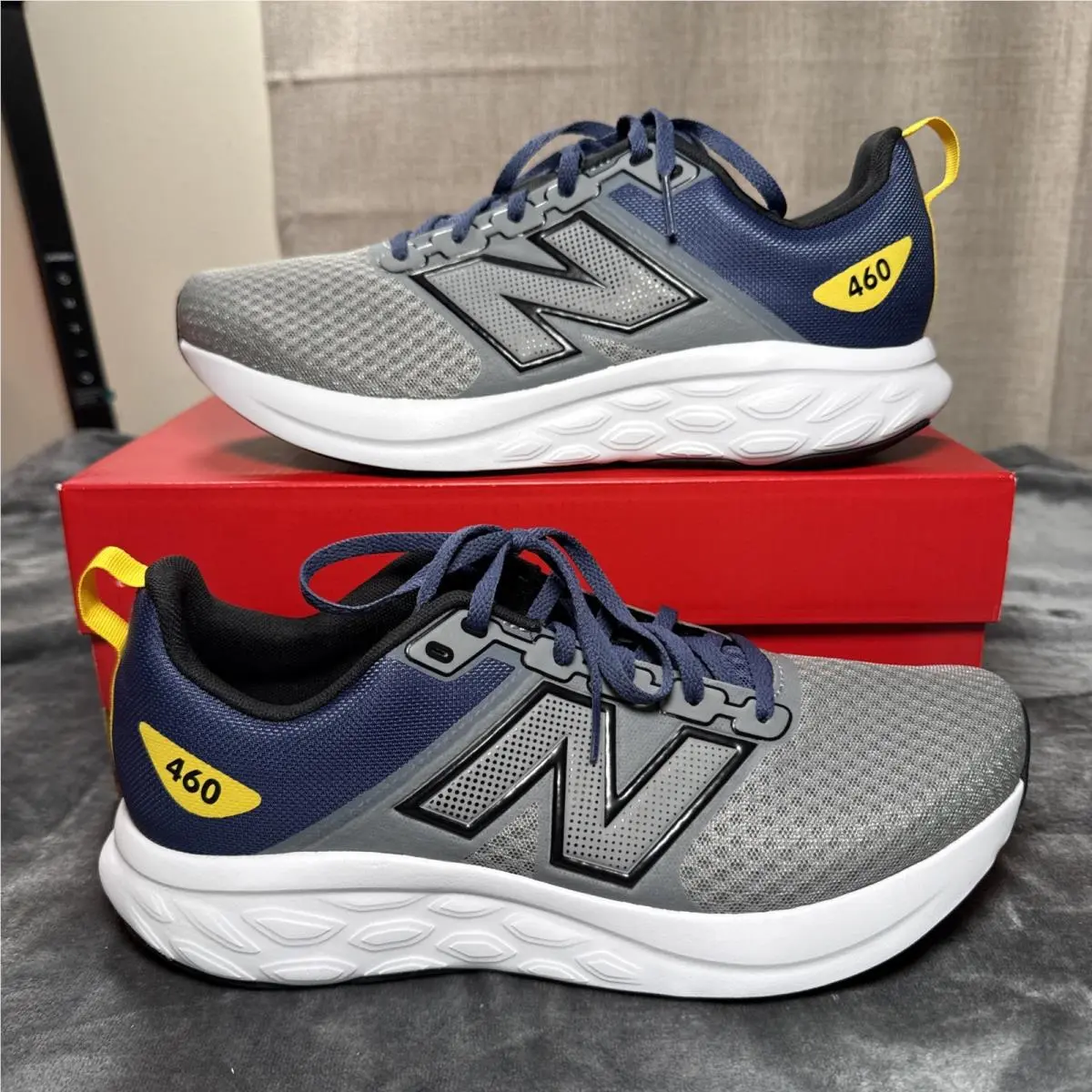 New Balance 460 V4 M460RG4 Gray/ Blue Running Sneakers Mens Size 10.5 New