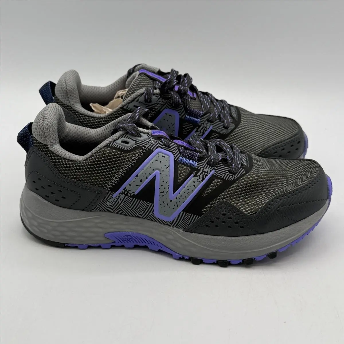 New Balance 410v8 Shoes Womens Size 6 Grey Blue Trail Running WT410LQ8