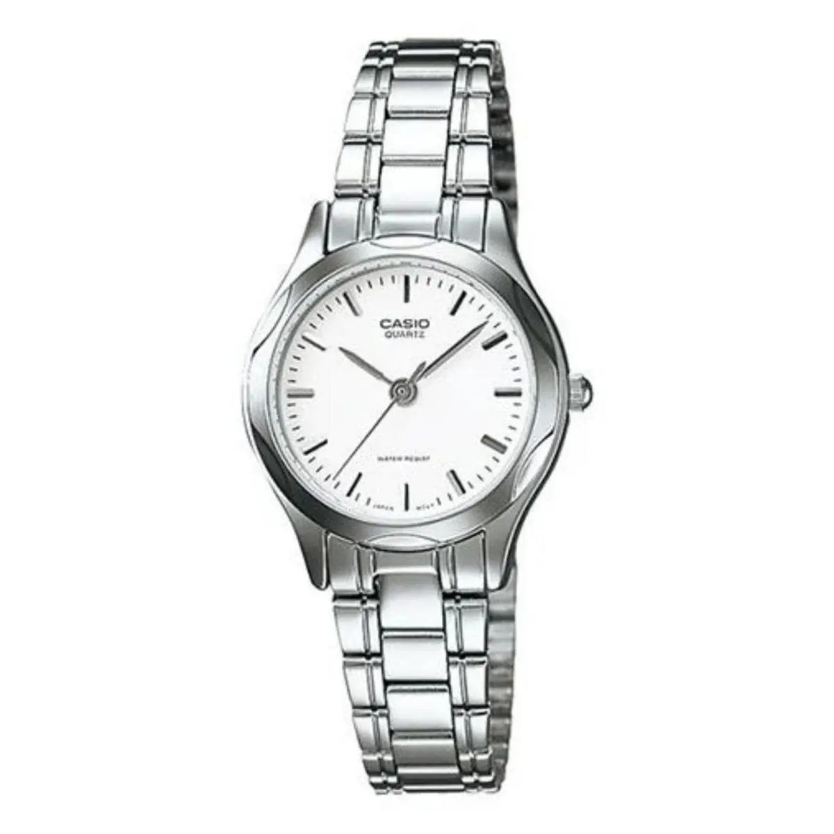 Women’s White Dial Watch with Stainless Steel Bracelet - LTP-1275D-7A by Casio