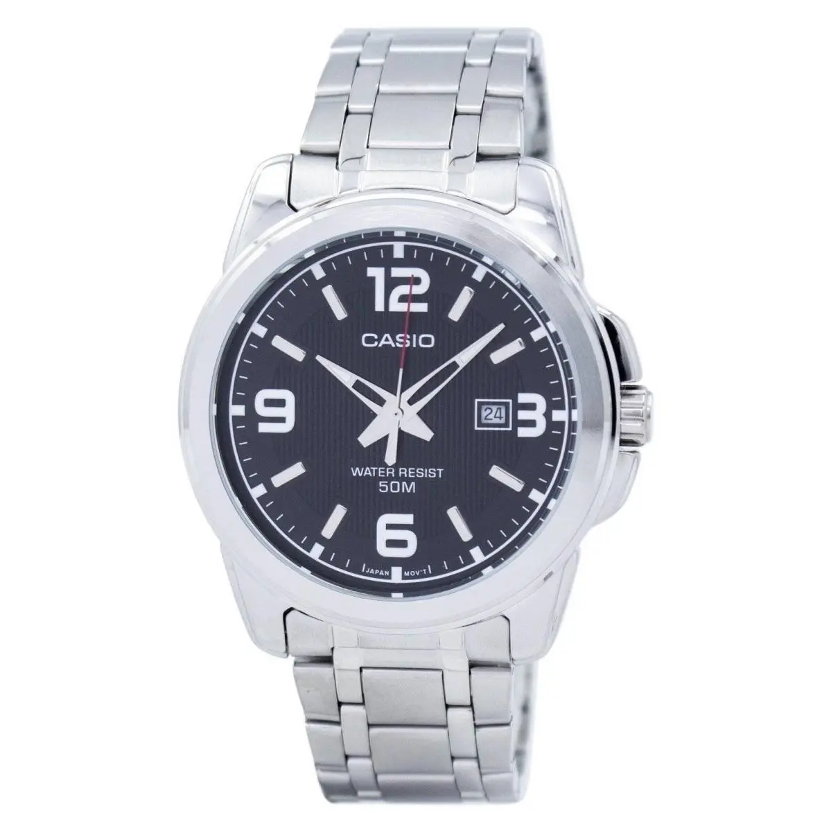 Enticer Analog Quartz Dress Stainlesss Steel MTP-1314D-1AVDF Men`s Watch by Casio
