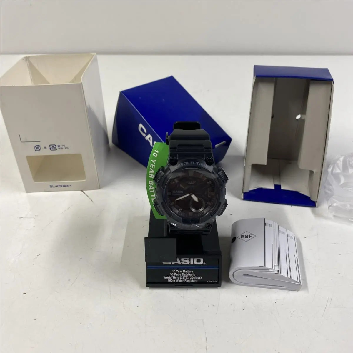 Men’s Watch Mode AEQ-110W 1BVCF World Time 100m Water Resistant by Casio