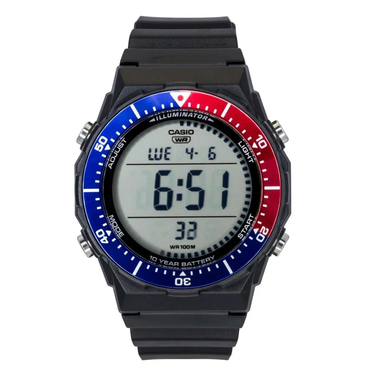 Casio Digital Black Dial Quartz Sports 100M AE-1700H-1A2V Men`s Watch