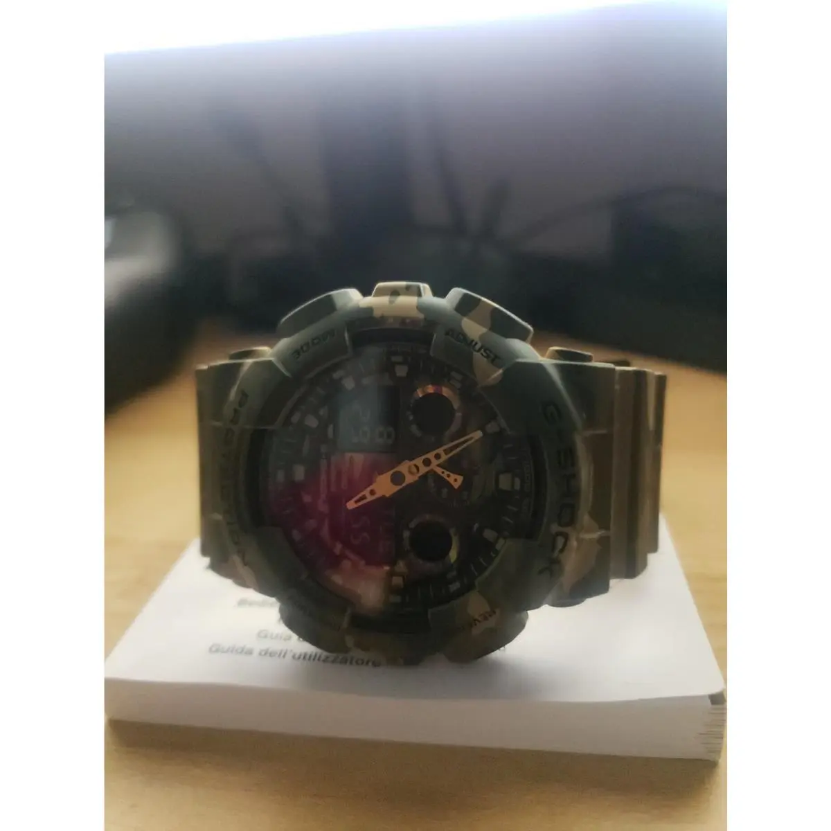 Casio G-shock Camouflage Pattern Xlarge Men`s Watch GA-100CM-5ACR