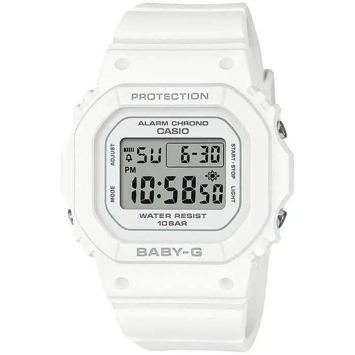 Casio Asio Baby-g BGD-565U-7D White Digital Alarm Shock Resistant Women`s Watch