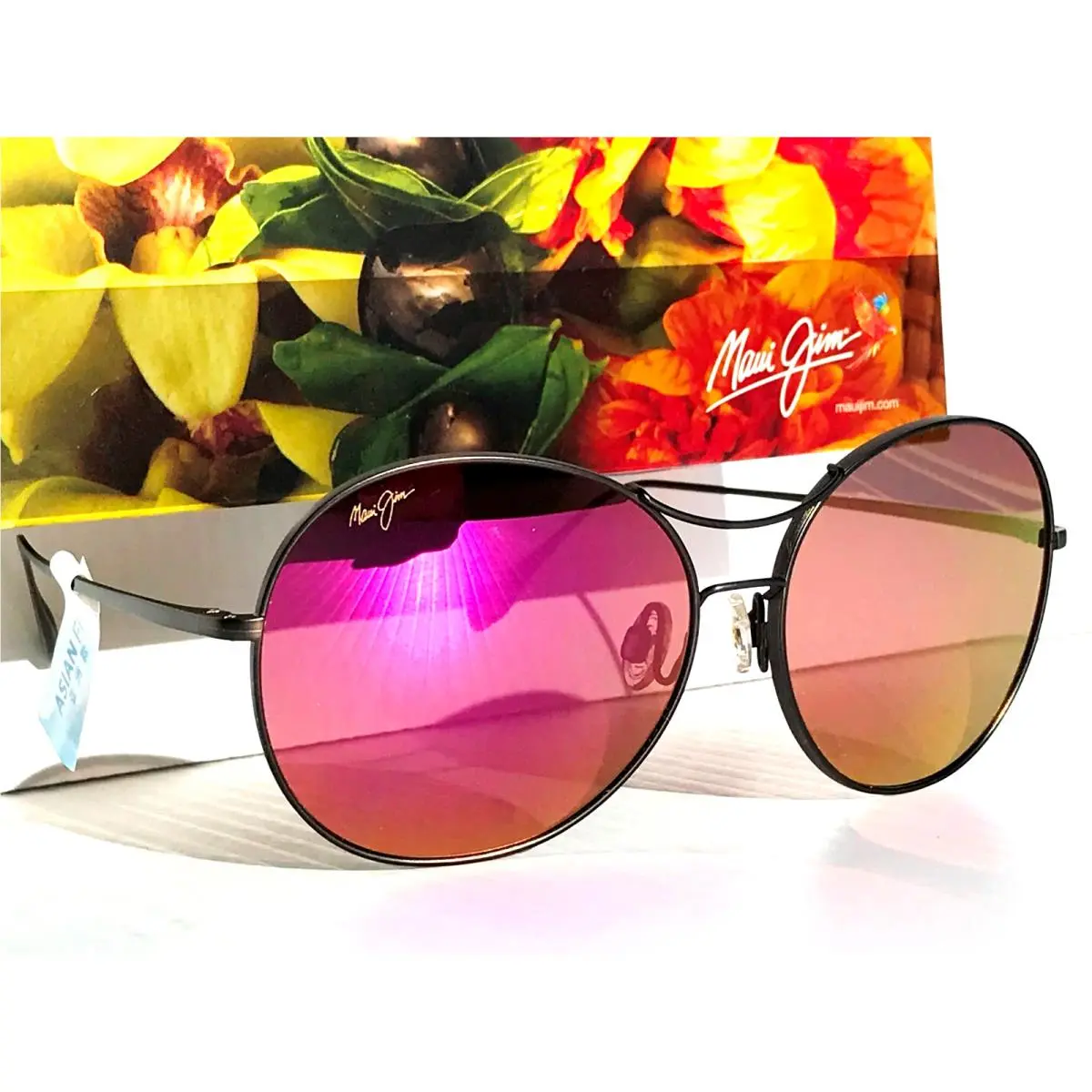 Opihi in Titanium Bronze w/ Sunrise Magenta Pink Lens Sunglass P547-14 by Maui Jim